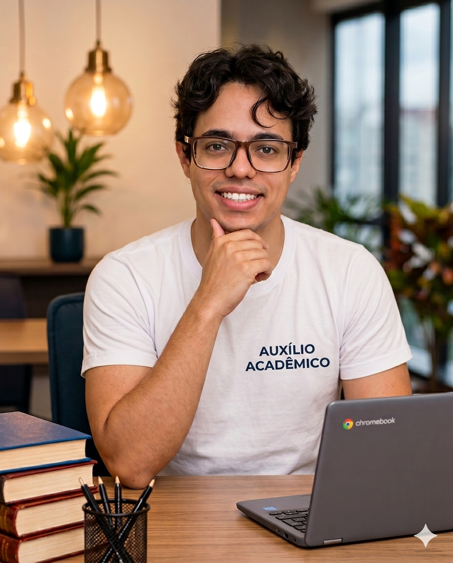 Bruno, responsável pelo Auxílio Acadêmico